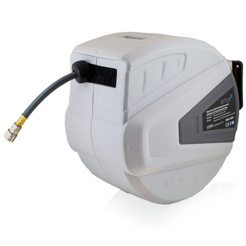 Navíjecí pneumatická hadice 30 m nástěnná 1/4" BITUXX automatická M17754